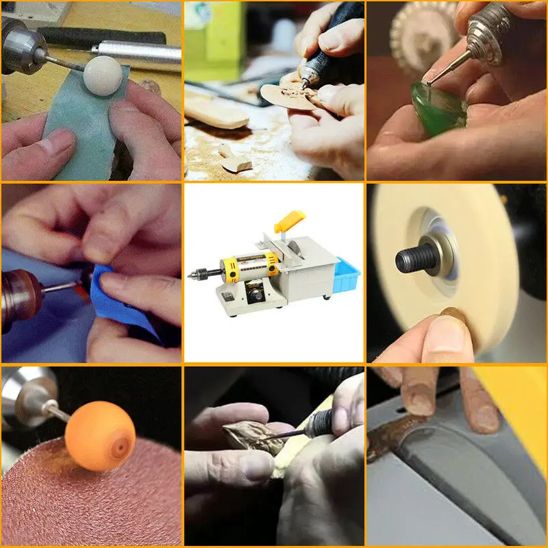 TM-2 350 Вт ювелирный камень буферная машина Настольный Токарный и Полировочный