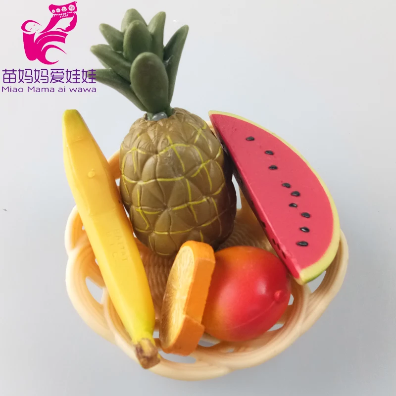fruit kit Bebe кукольная одежда, джинсовое платье, одеяло, 18 дюймов, американское поколение, Кукольное платье с бантом, кукольные аксессуары, подарок для маленькой девочки - Цвет: fruit kit