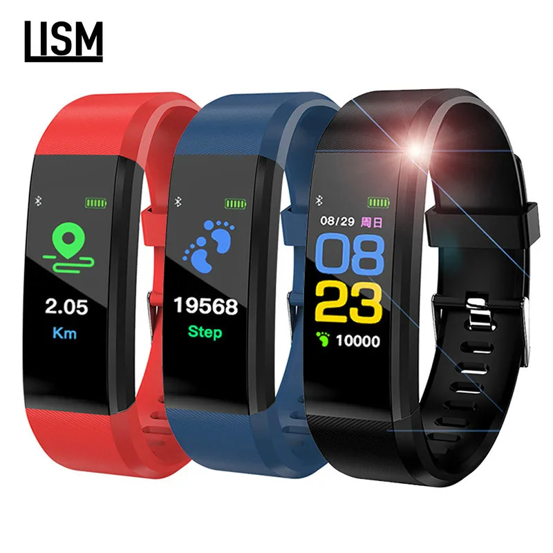 115 Plus смарт-браслет часы для мужчин и женщин водонепроницаемый монитор