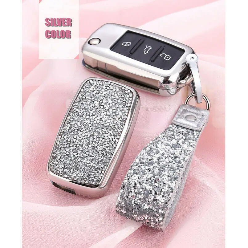 Brand New Diamond Car Key Case Bag Fob For Volkswagen Passat Golf Bora Polo Sagitar | Автомобили и мотоциклы