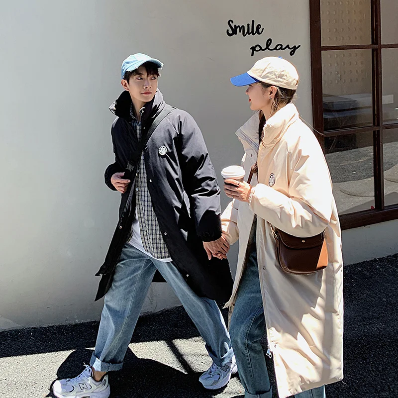 Женская одежда больших размеров пальто средней длины на хлопковом наполнителе