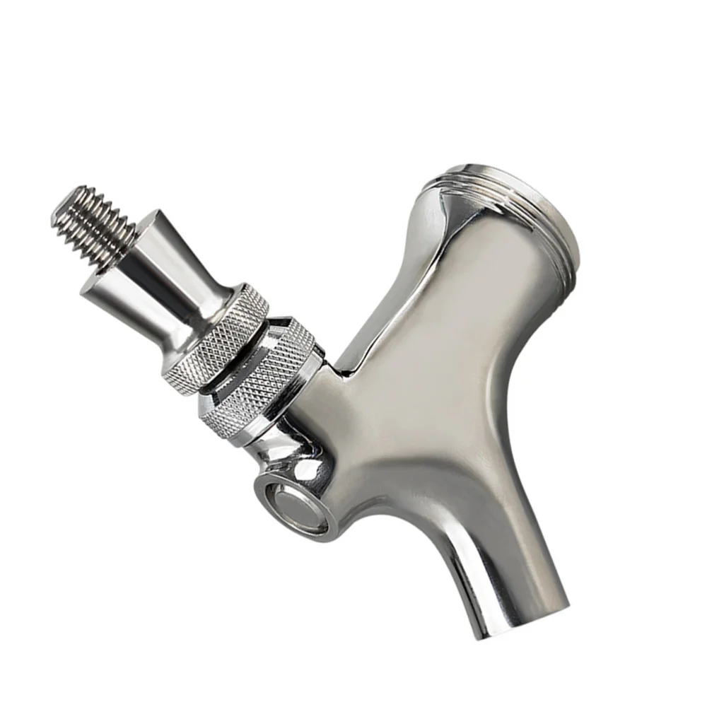 

Pot Tap Brass Non-Ajustable Stainless Steel Metal Useful for Store Home Bar (Silver)