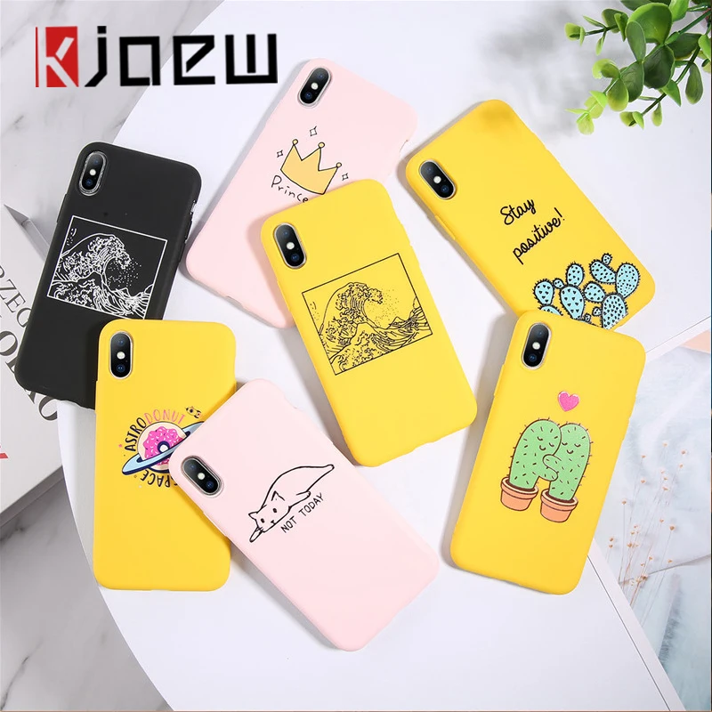 Силиконовый чехол KJEOW для iPhone 11 Pro Max X XR XS 7 8 6 6s Plus SE 2020|Бамперы| |