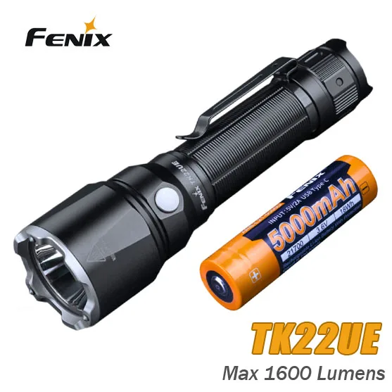 Классическая Тактический обновления Fenix TK22 UE 1600 люмен портативный тактический