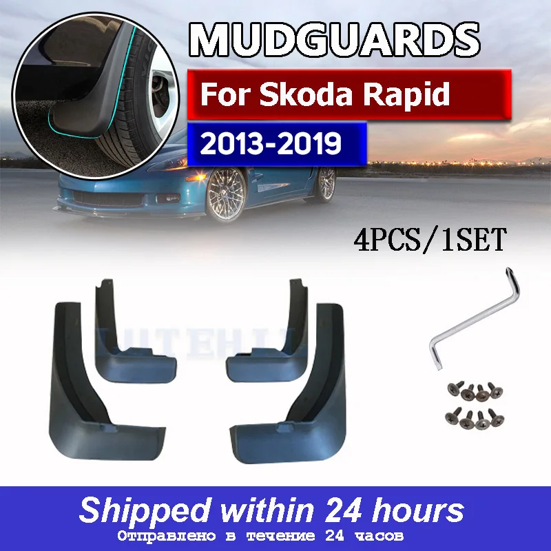 

Car Front Rear Mudguards For Skoda Rapid 2013- 2019 2015 2016 2017 2018 Mudflaps Accessories Splash Guard Car-styling Fenders