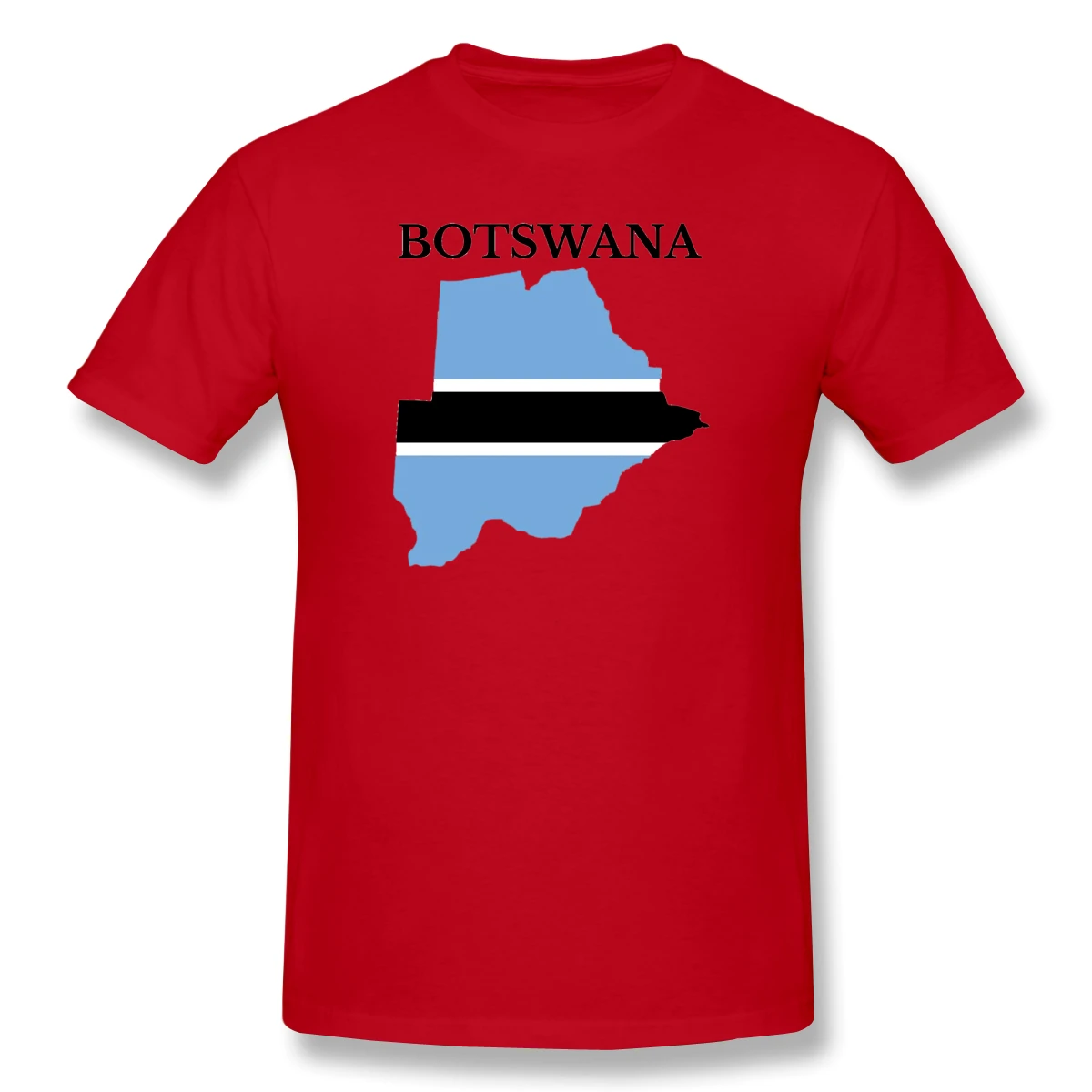

Botswana Flag Map Men's Basic Short Sleeve T-Shirt Unique R282 Top tee Eur Size