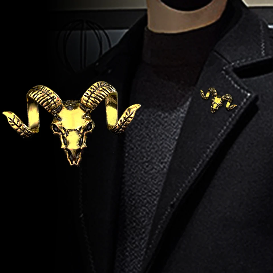 Высококачественная популярная модная брошь в британском стиле виде головы овцы