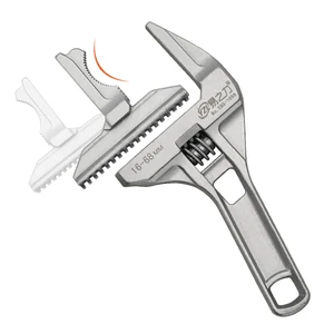 Регулируемый гаечный ключ из алюминиевого сплава, большой открытый гаечный ключ, универсальный инструмент для ремонта водопроводных труб, для ванной