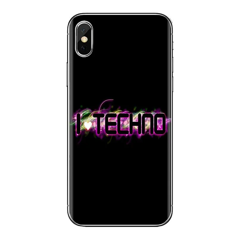 С надписью I Love техническая технология музыка силиконовый чехол для мобильного