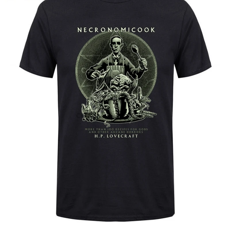 Футболки Necronomicook cooking Cthulhu Swag MenSlim Fit футболки с коротким рукавом мужские хлопковые