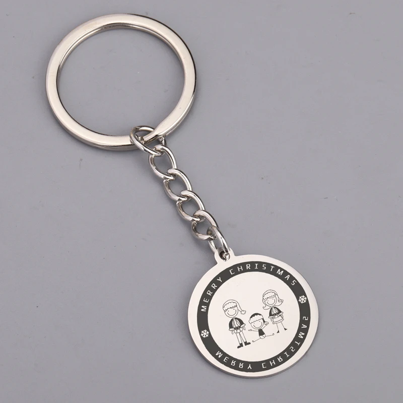 Рождество Семья мотаться Круглый Брелок для член лучший подарок на эксклюзивный