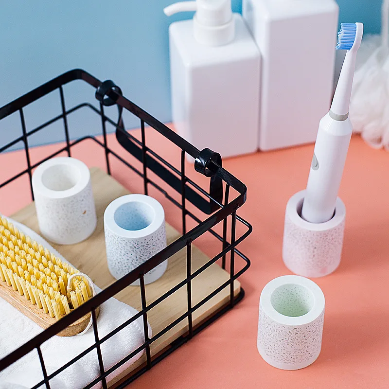 

Diatomite Starry Sky Electric Toothbrush Holder Storage Rack Floor Type Water-absorbent Toothbrush Cup Home Bathroom Accessories