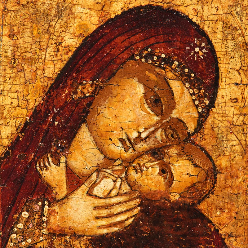 Антикварный русский православный Богом и ребенком художественные принты Иисус