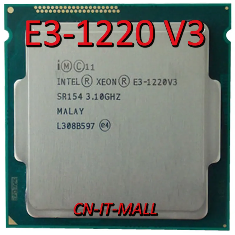

Intel Xeon E3-1220 V3 CPU 3.1GHz 8M 4 Core 4 Threads LGA1150 Processor