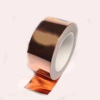 25m single lead copper foil conductive shielding tape paper single sided conductive copper foil adhesive tape width 5cm physics
