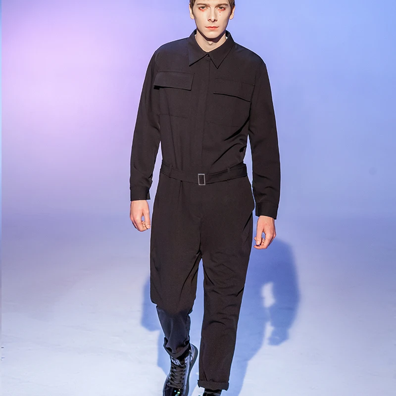 Мужской осенне зимний комбинезон новый стильный весенний повседневный с