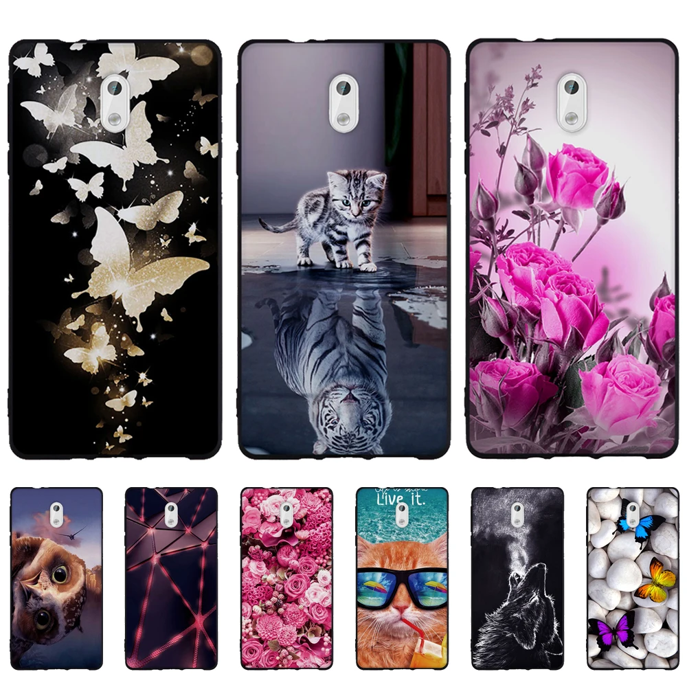 Чехол для телефона из ТПУ Nokia 3 Мягкая силиконовая задняя крышка милые Мультяшные