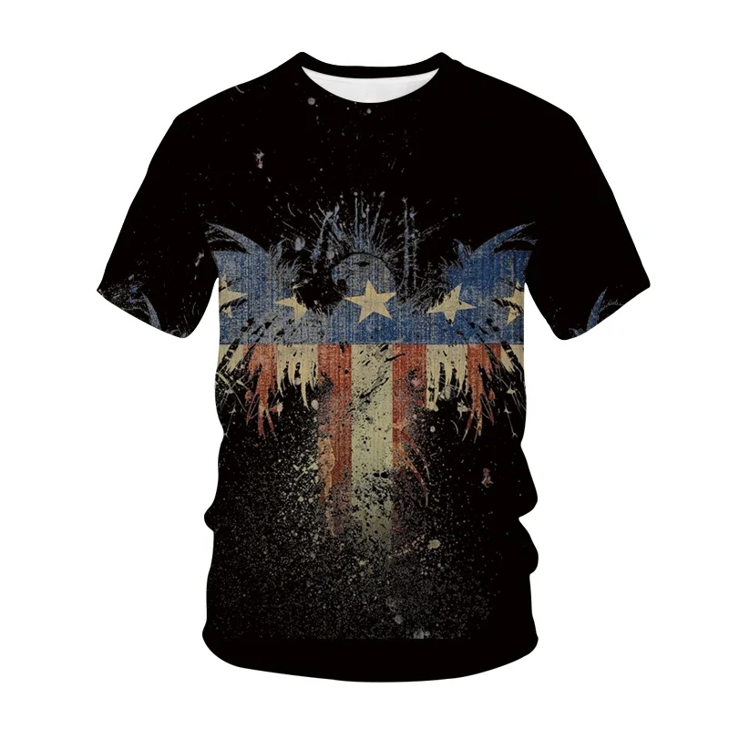 

New Arrival T-shirt USA UK Croatia Flag 3D Print T Shirt Men Women Fashion America Pattern Streetwear O-Neck Tees Tops Clothing