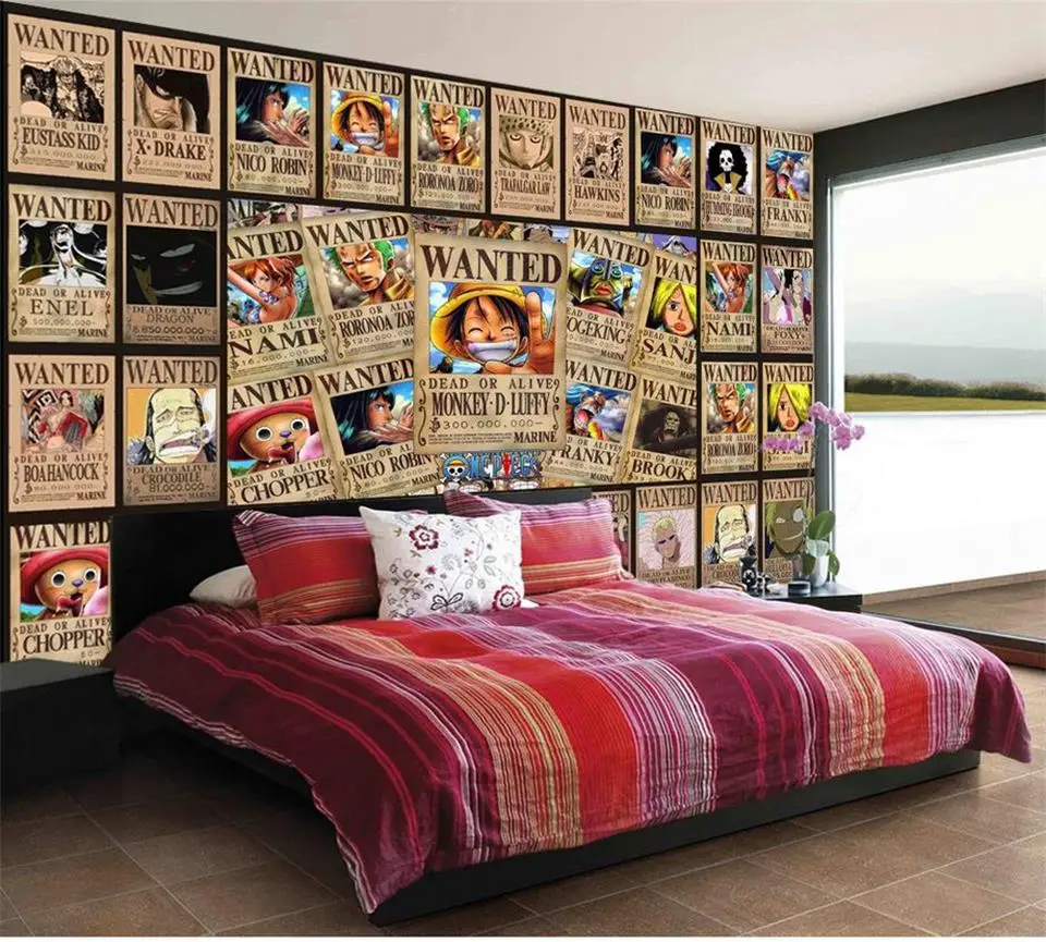 Пользовательские размеры 3d Настенные обои кровать детская комната Ретро плакат