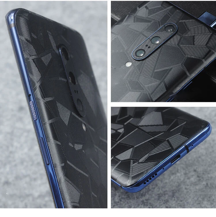 3D треугольный узор для Oneplus 7 7T 7Pro задняя пленка тонкая защита экрана защитная