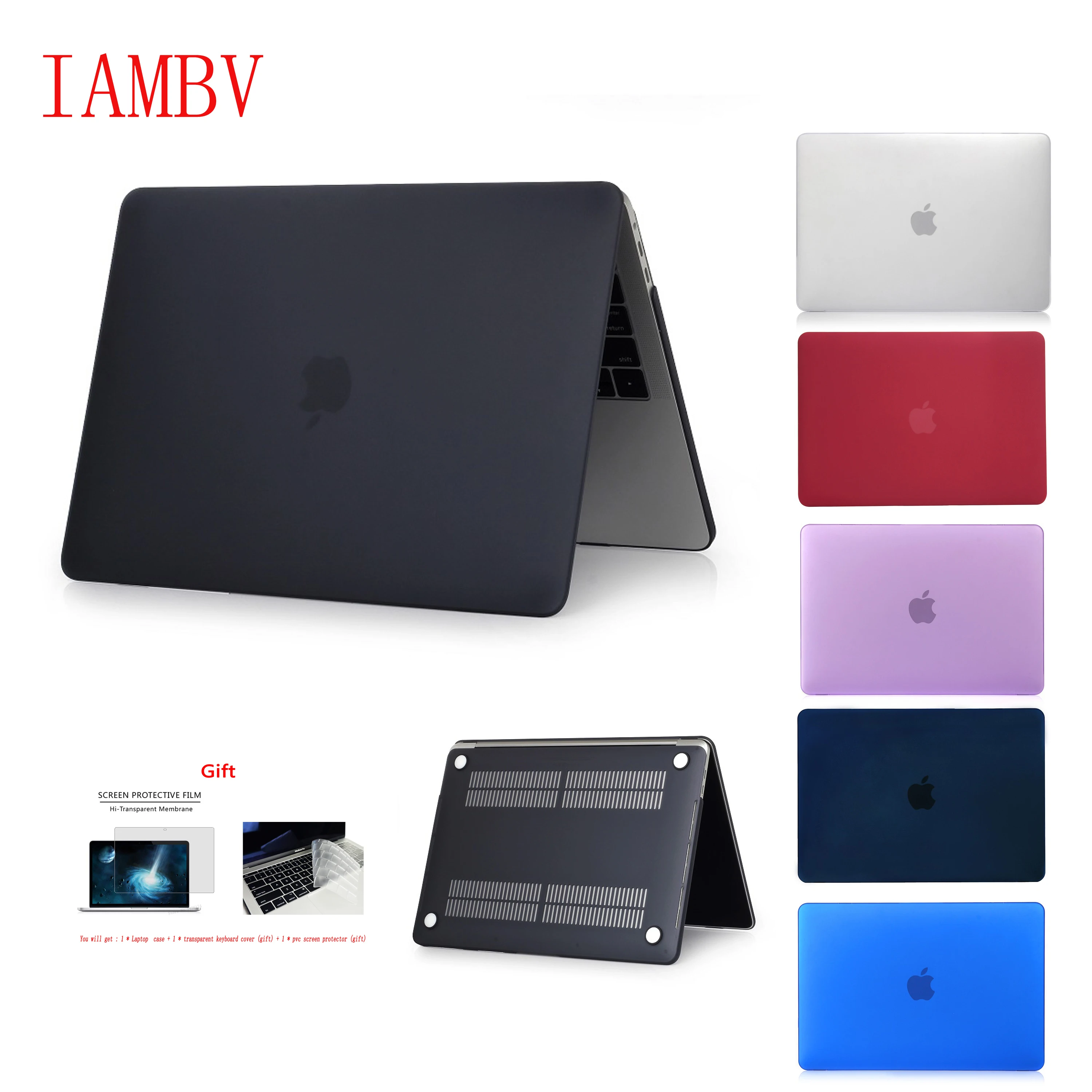 Кристальный матовый чехол для Apple Macbook Air Pro retina 11 12 13 15, для Mac book New Pro 13,3 15,4 дюймов с сенсорной панелью, A1932+ подарок