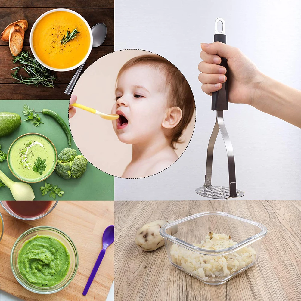 Нержавеющая сталь прессованные Картофельная давилка рис пюре сок запарник для