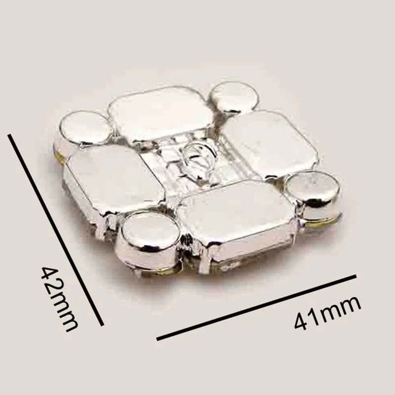 Кристаллы Стразы декоративные пуговицы для обуви серебряного цвета с большим