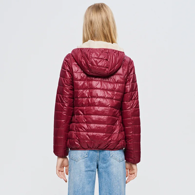 2020 женское осенне-зимнее теплое пальто с капюшоном тонкая Базовая куртка