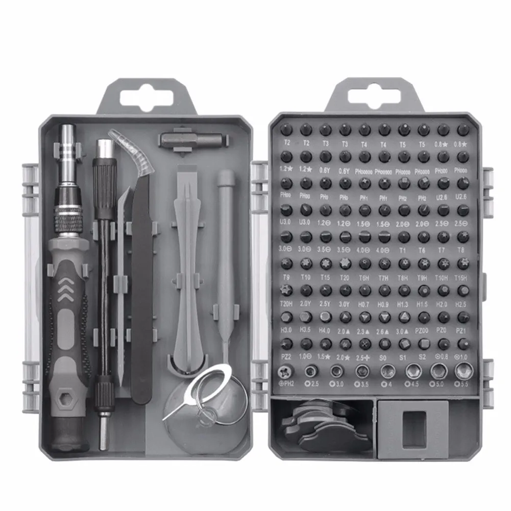 

115 In 1 Screwdriver Set Of Screw Driver Bit Set Multi-function Precision Mobile Phone Camera Computer Repair Device Hand Tools
