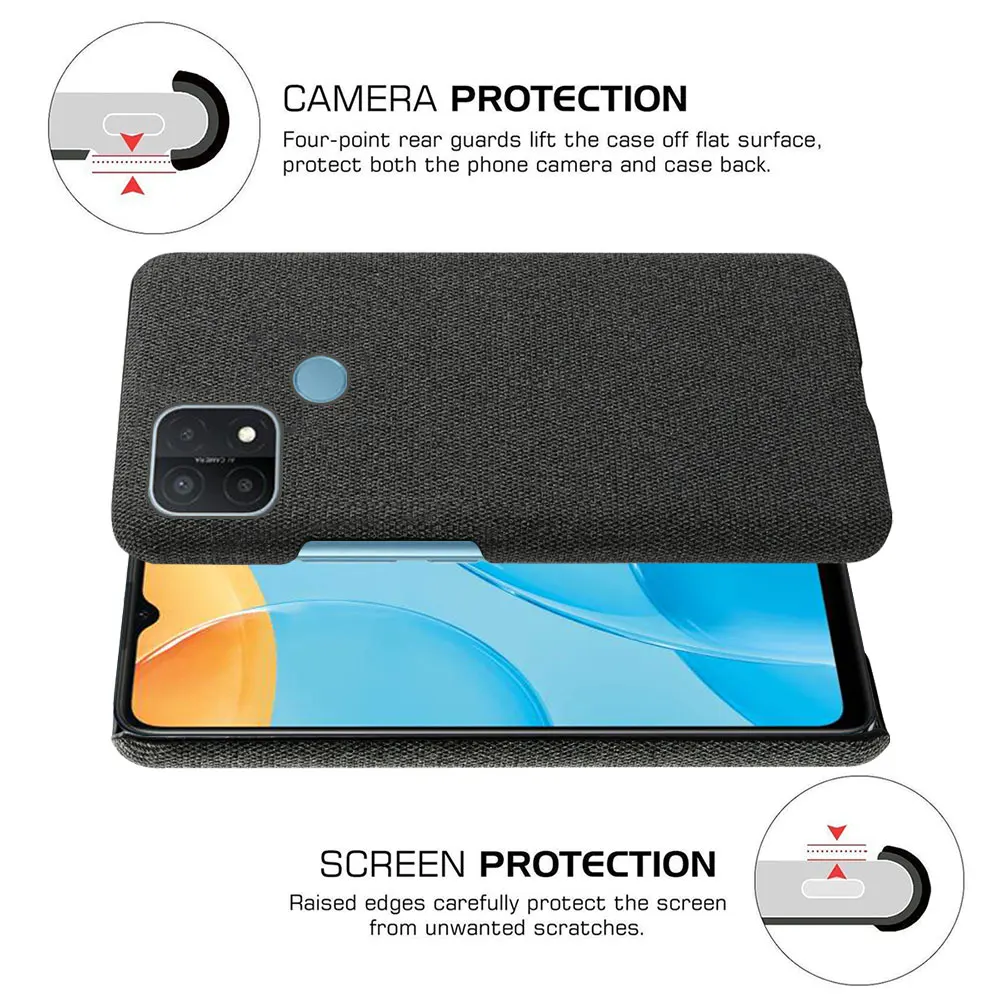 

Super Thin Anti-scratch Best Quality Fabric Case for OPPO Realme 7 7i Pro A15 Matte Phone Bag