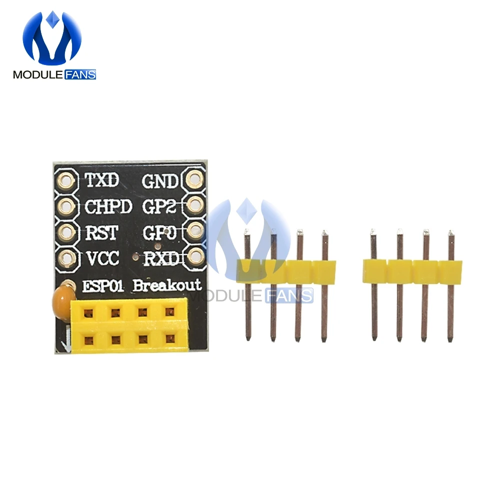 5PCS ESP-01 Esp8266 ESP-01S Model Of ESP8266 Serial Breadboard Adapter To WiFi Transceiver Module Breakout UART | Электронные
