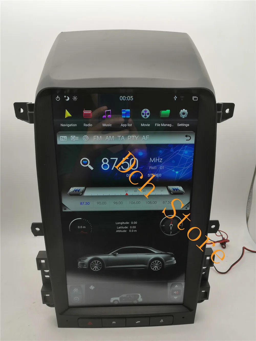 13,6 дюймов вертикальный Большой экран Tesla стиль Android 8,1 PX6 CARPLAY автомобильный DVD gps навигатор плеер для Chevrolet captiva 2008-2012 ips