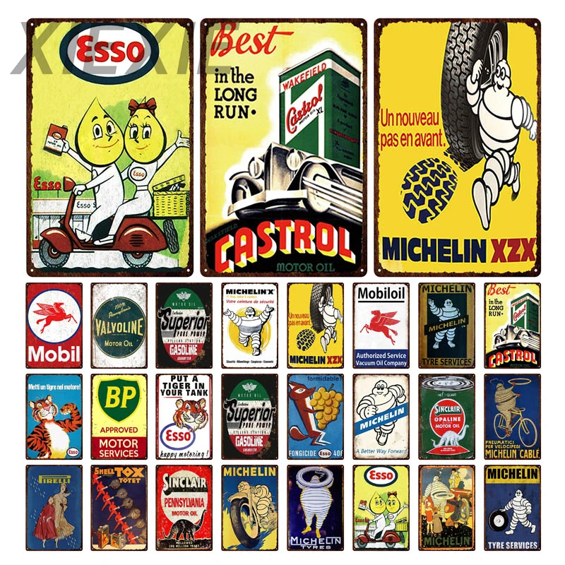 

Tin Sign Car Motorcycle Metal Sign Tire Vintage Hanging Wall Decor Decorative Plaque for Living Room Home Tire Shop