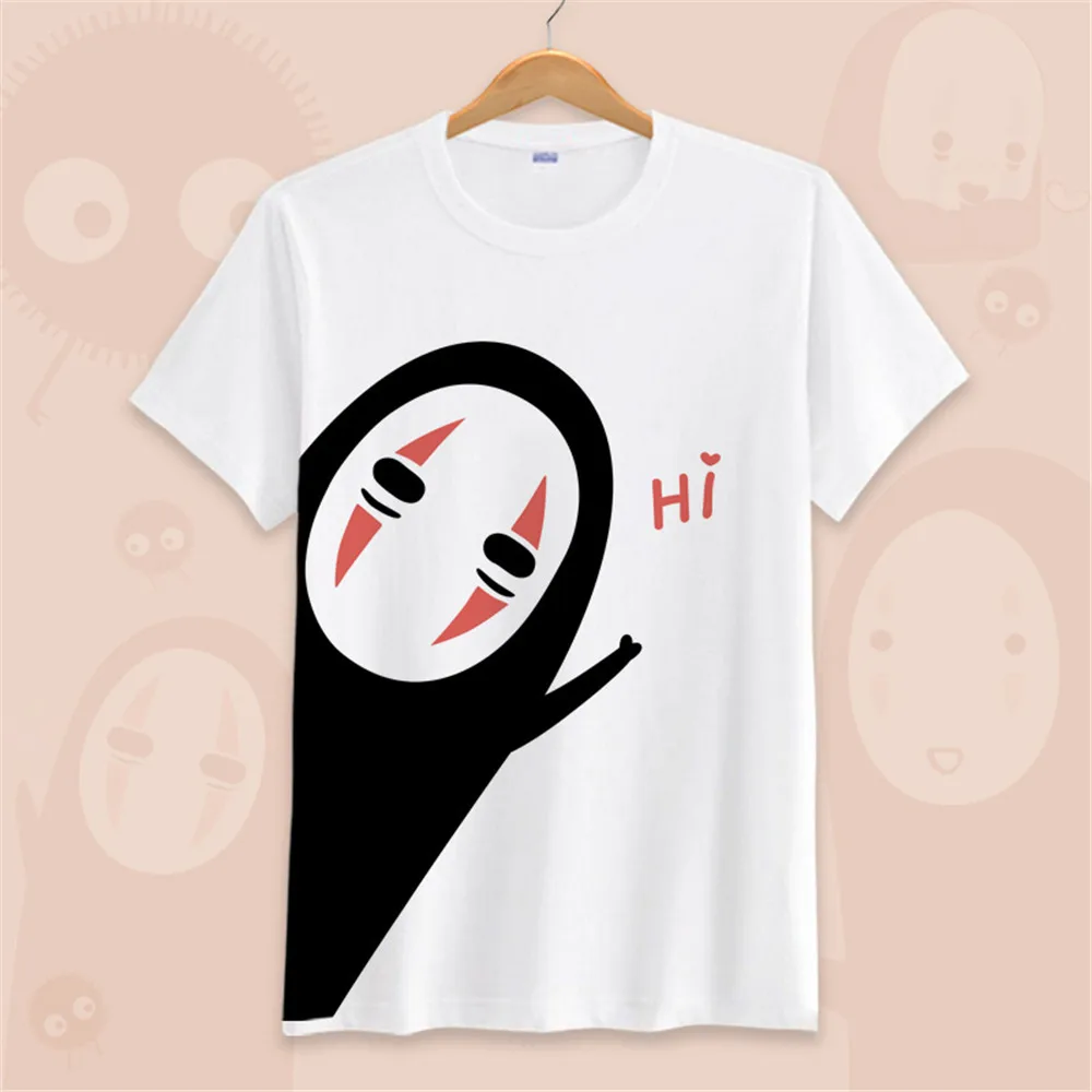 T-shirts Spirited Away Cosplay O-Neck Short Sleeve Costumes ogino chihiro Print Shirts Tops Summer Tees for adult kid | Тематическая