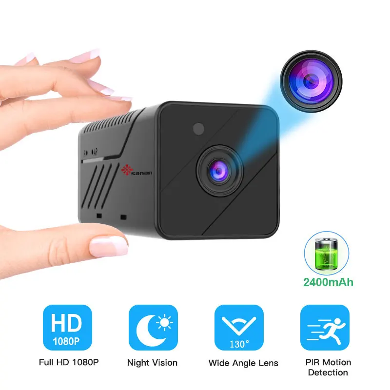Мини-камера видеонаблюдения Full HD 1080P Wi-Fi с ИК-подсветкой | Безопасность и защита