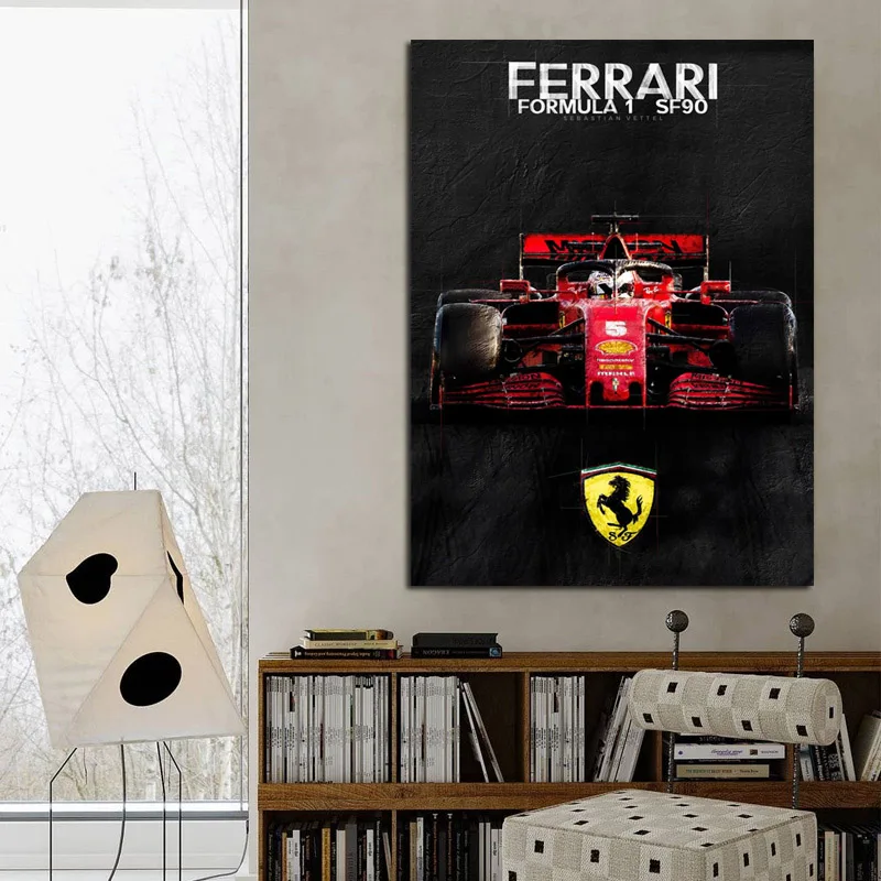 Себастьян VETTEL гоночный автомобиль комната Фотография фотографий автомобиля