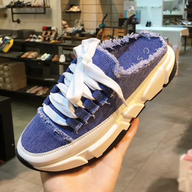 Модная обувь Женские кроссовки с перекрестной шнуровкой без шнуровки