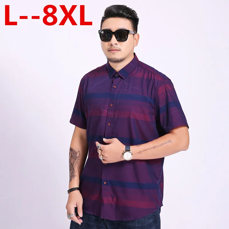 8XL 6XL 5X брендовая новая хлопковая льняная летняя приталенная Повседневная