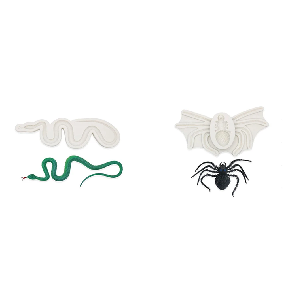 2020 силиконовая форма для торта на Хэллоуин змея паук ракушка дельфин осьминог