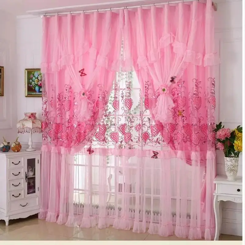 Современные КРУЖЕВНЫЕ ШТОРЫ свадебные занавески модные для спальни гостиной