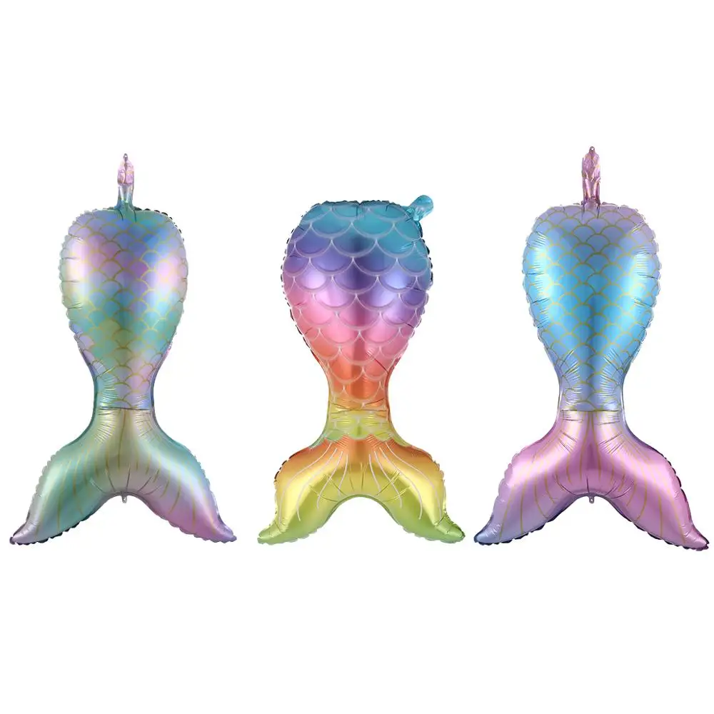 

7pcs/lot Mermaid Party Balloons 32inch Number Foil Balloon Kids Birthday Party Decorations Baby Shower Decor Helium Globos