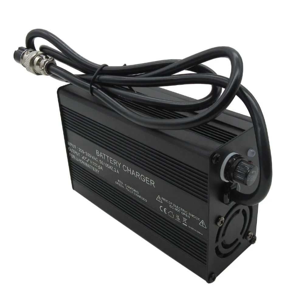 60v 67 2v 5a li ion fast smart charger gx16 xlrm 3pin connector for 16s 60 volt lithium bicycle scooter battery pack 110v 220v free global shipping