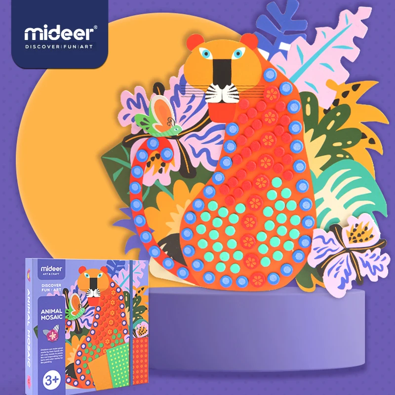 MiDeer детские игрушки сделай сам точечное искусство 3D руководство 3Y + пациент EVA