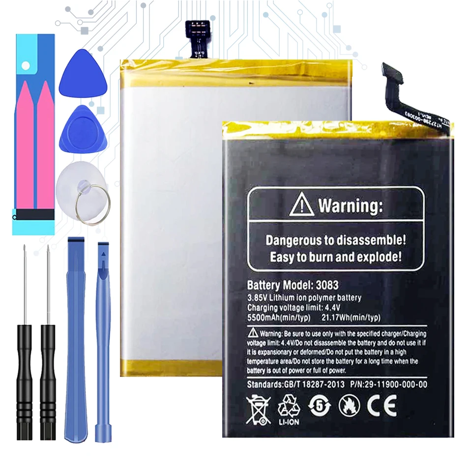 5500mah mobile phone battery for ulefone armor 7 armor7 free global shipping