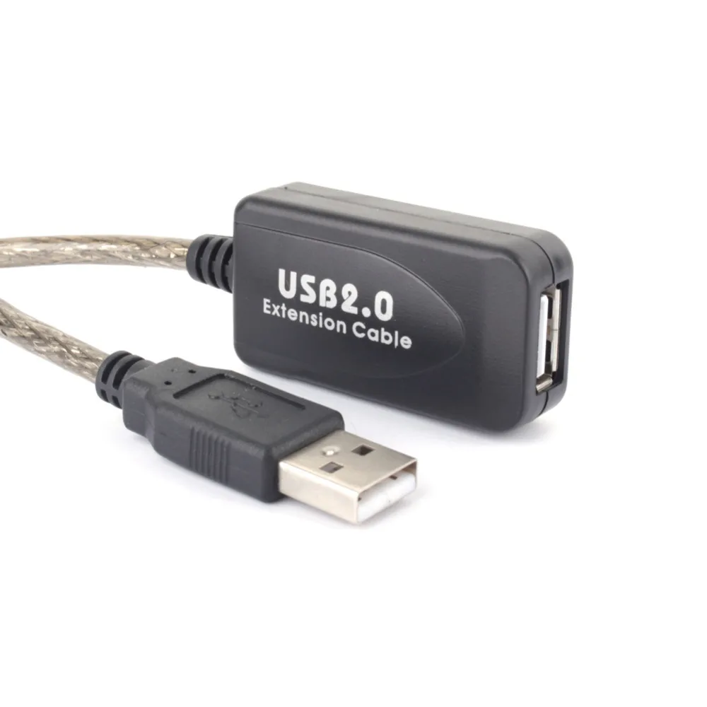 Активный ретранслятор USB 2 0 папа-Мама кабель-удлинитель для компьютера ноутбука