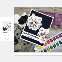 amaryllis flower metal cutting dies and stamps scrapbooking paper craft handmade card album punch art cutter 2020 new dies