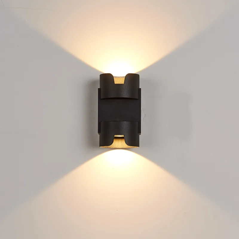 

10 Вт Водонепроницаемый с крышкой вверх/вниз светильник уличный настенный светильник алюминиевый 10 Вт IP65 современный Водонепроницаемый чер...