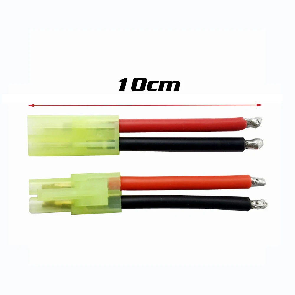 2 шт. силиконовые соединители для батарей Mini Tamiya Lipo 14awg 100 мм|lipo battery connector|silicone