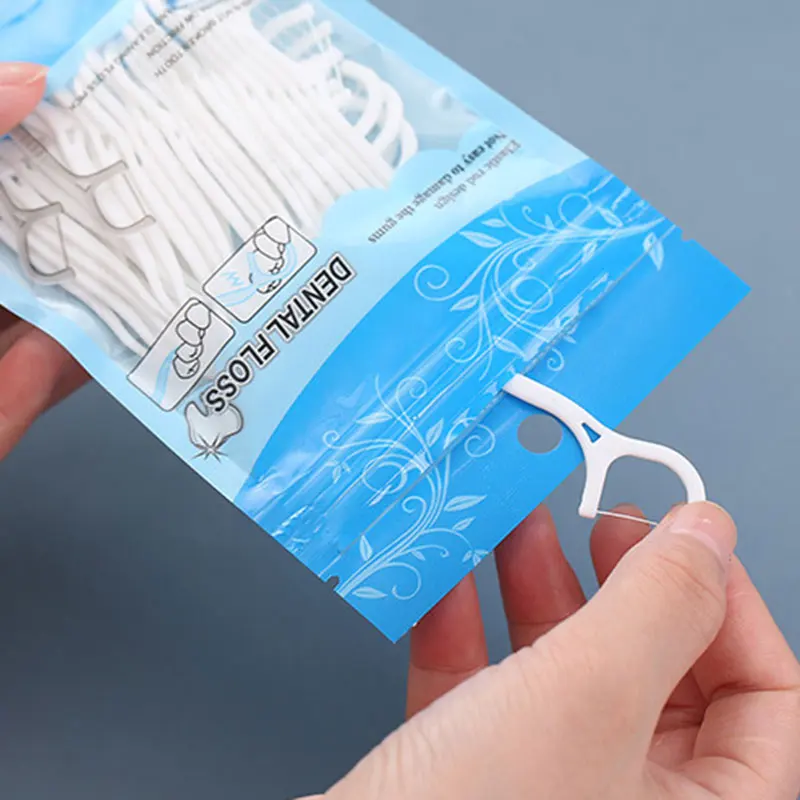 

50/100Pcs Dental Floss Interdental Brush Teeth Stick Toothpicks Tooth Thread Floss for Oral Care Beauty Tools SER88