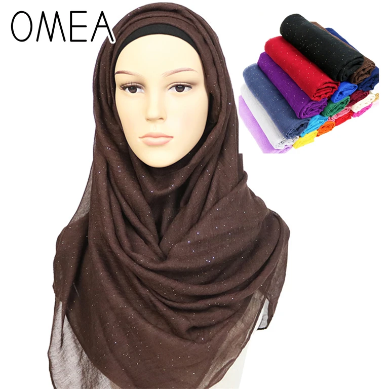Хиджаб платок на голову шифон Шелковый зимний шарф горячего тиснения Лаковые
